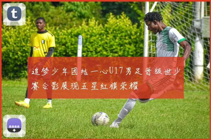 追梦少年团结一心U17男足晋级世少赛合影展现五星红旗荣耀